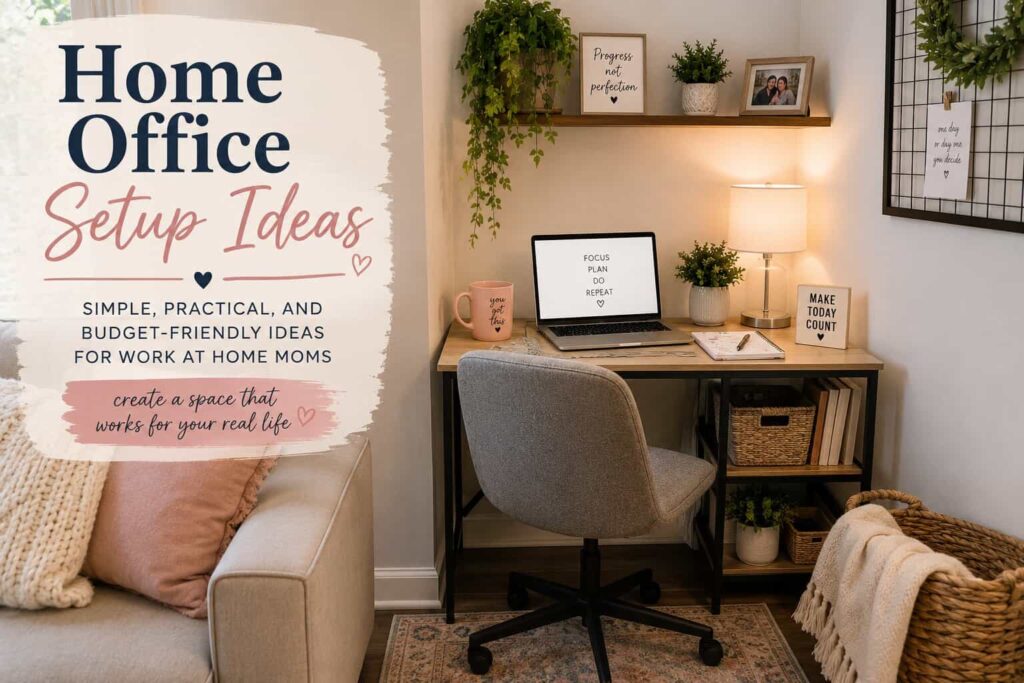 home office setup ideas that work for real life desk in living room