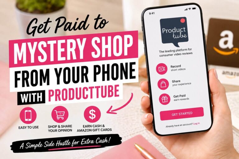 get paid to mystery shop with producttube banner