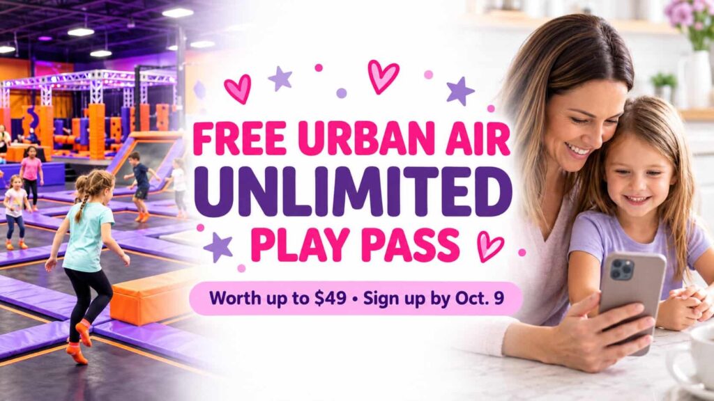 Free Urban Air Unlimited Play Pass worth up to $49 through KidHub