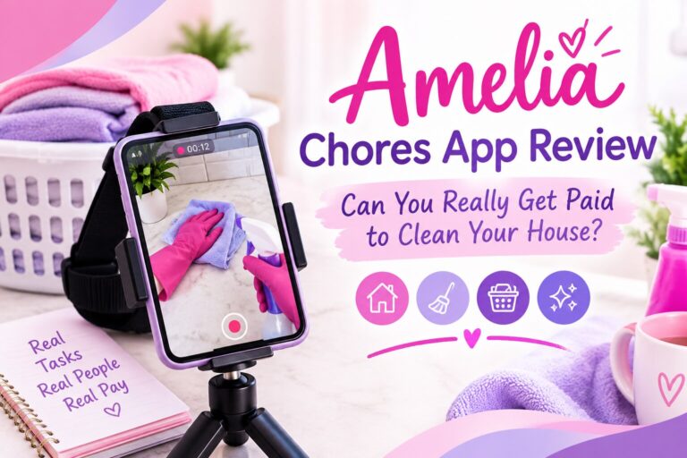 Amelia chores app review and how to earn money doing household tasks